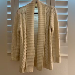 White cardigan shawl collar beautiful made in Italy